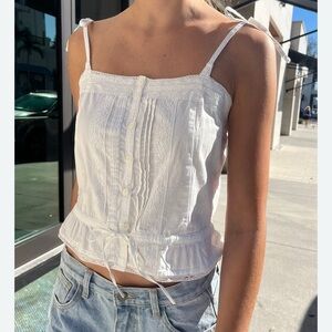 Brandy Melville NEW Ivory Button-Front Cami (Satin Version No longer Available)